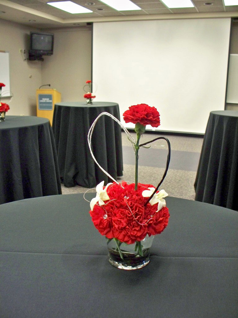 DOCTORS DAY RED CARNATION ARRANGEMENT